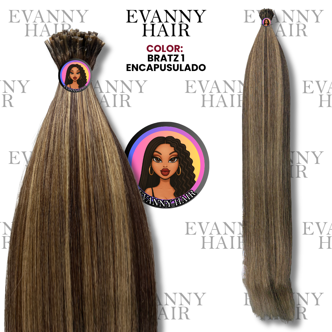 Extensiones De Cabello CLON HUMANO 200g 28" Bratz 1 Encapsuladas