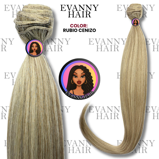 Extensiones De Cabello CLON HUMANO 200g 28" Rubio Cenizo