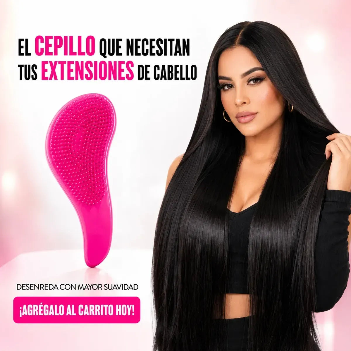 Cepillo Profesional para Extensiones de Cabello